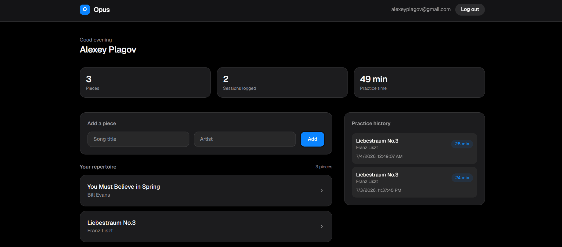 Opus screenshot